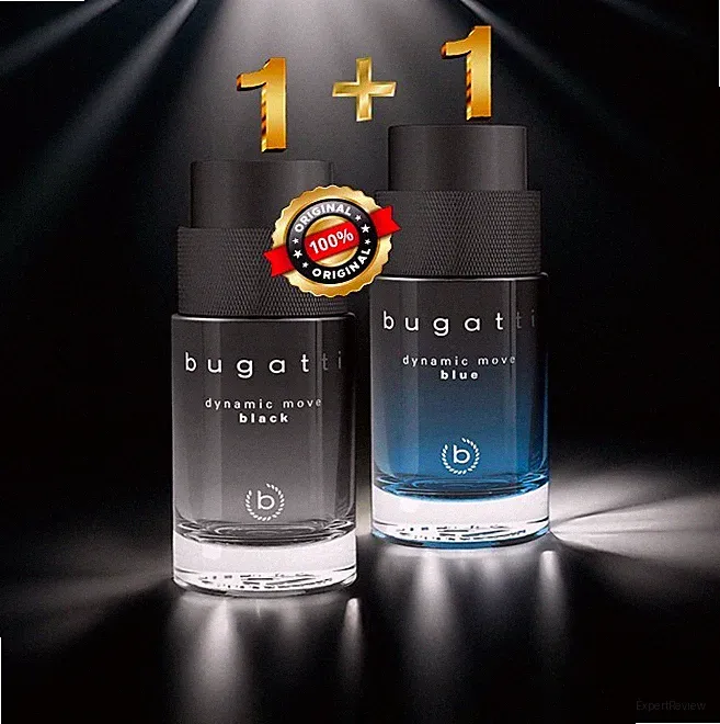 ✅💯 1+1 Bugatti Dynamic Move bleck und blue Herren Parfum Duft Eau de Toilette ✅