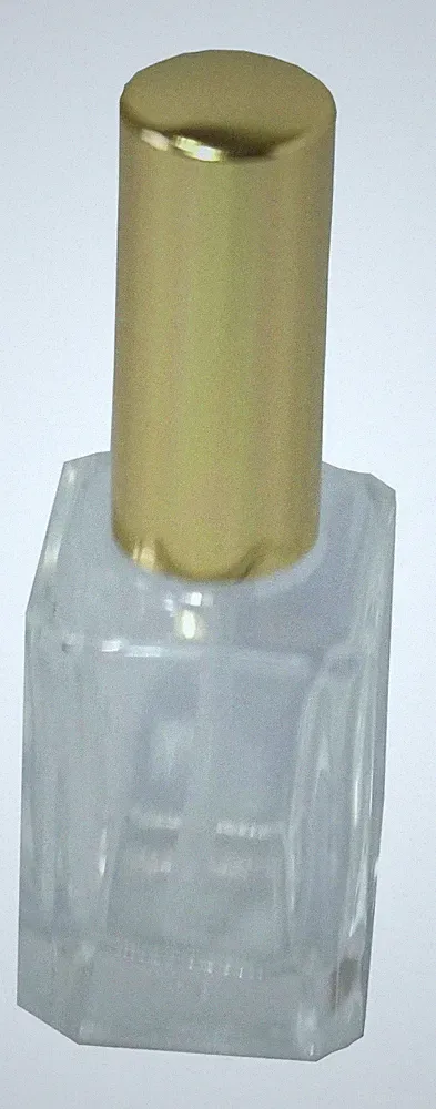 1 Flakon 15 ml Saida mit Zerstäuberpumpe und Kappe gold Flacon Parfümflakon leer