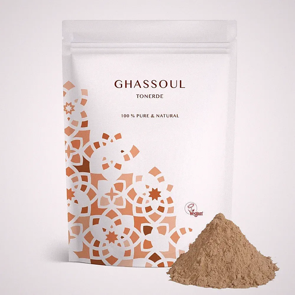1 kg Lavaerde Ghassoul/ Rhassoule Wascherde Pulver Mineralische Tonerde /Peeling