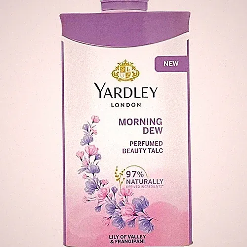 1 x 250 g Yardley parfümiertes Talkumpuder | Morgentau