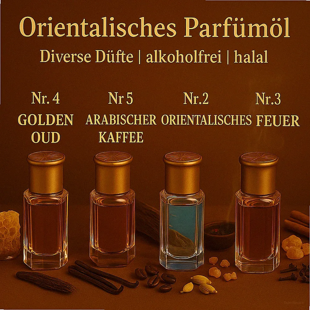 100% Duftöl | orientalisch | alkoholfrei & helal | Parfümöl DIY Haar & Raum 6ml