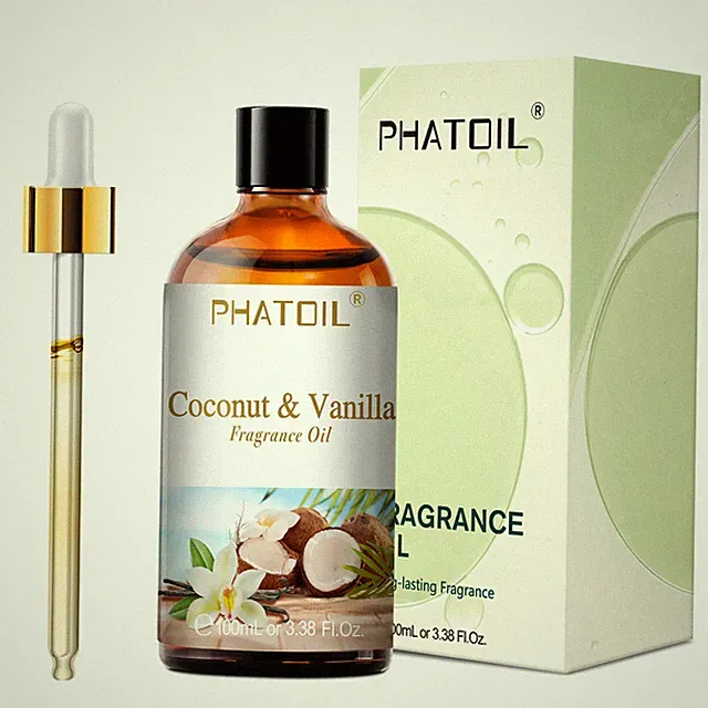 100 ml Duftöl Kokos & Vanille Kaugummi Meeresbrise weißer Moschus Aroma Fra