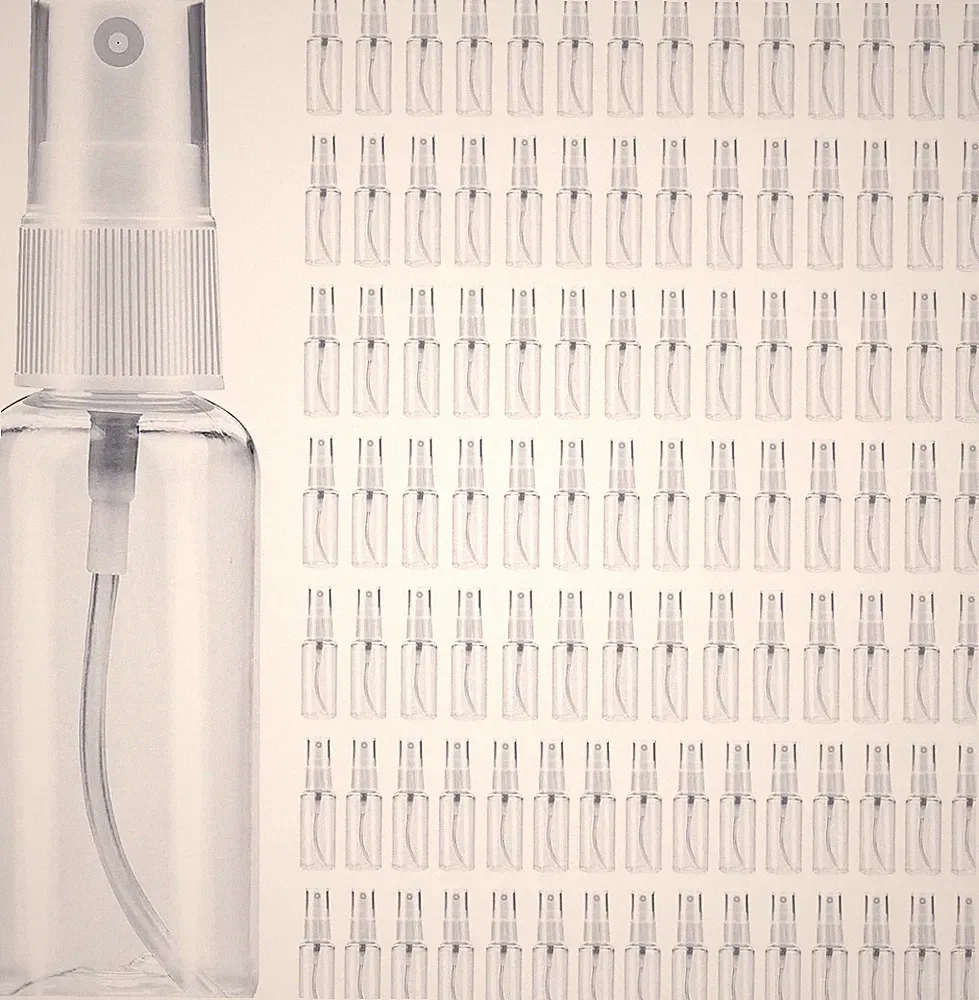 100 Stück Sprühflaschen Kleine 30ml Mini zum Plastik Befüllen Parfüm Zerstäuber