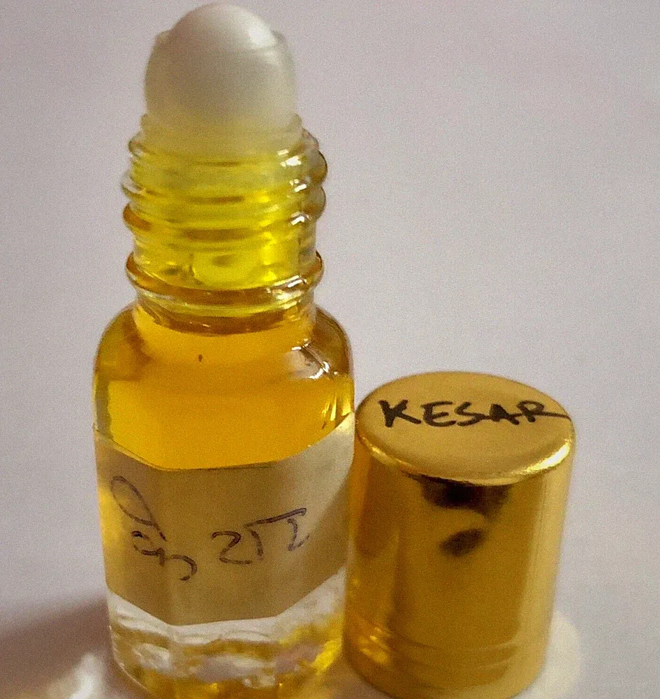 12 ml natürlicher KESAR SAFFRAN Duft ATTAR / ITTAR Itra Parfümöl hindu puja