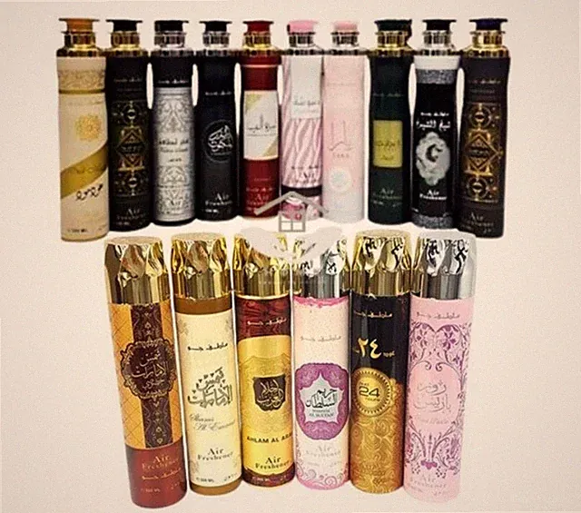 12 x 300ml Arabischer Lufterfrischer Überraschung Konvolut Dubai Luxus Duft Langanhaltend