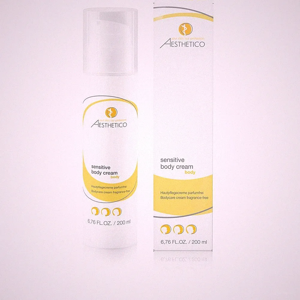 (124,50€/1l) Aesthetico sensitive BODY cream 200ml - Parfümfreie Körpercreme