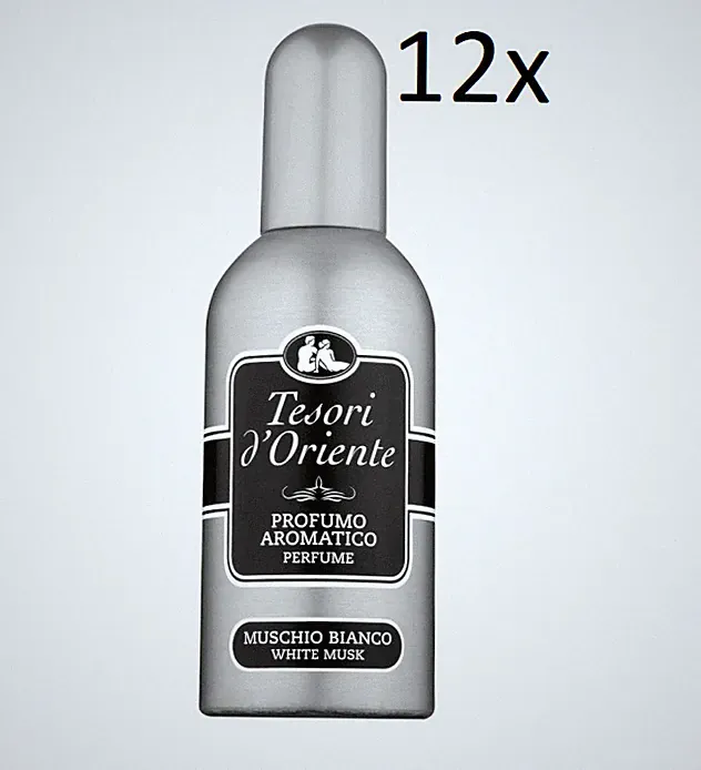 12x Tesori d'Oriente Muschio Bianco Parfüm Weißer Moschus 100ml Eau de Toilette