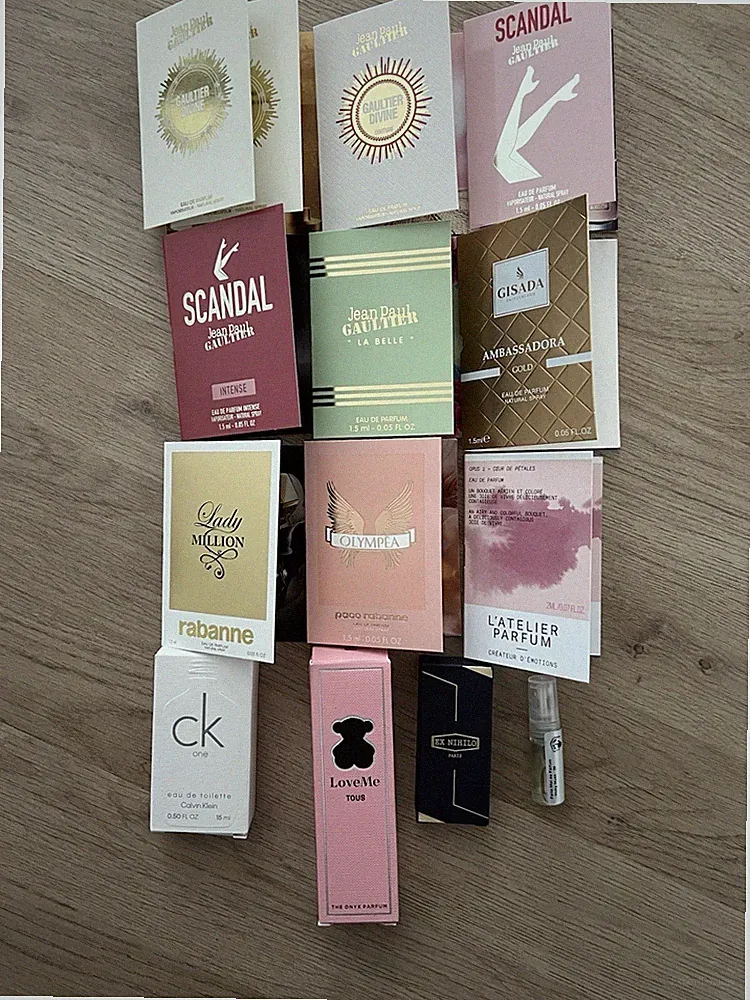 14tlg. Parfüm Set: JPG, Paco Rabanne, Gisada, CK One, Tous, Ex Nihilo, Parle Moi