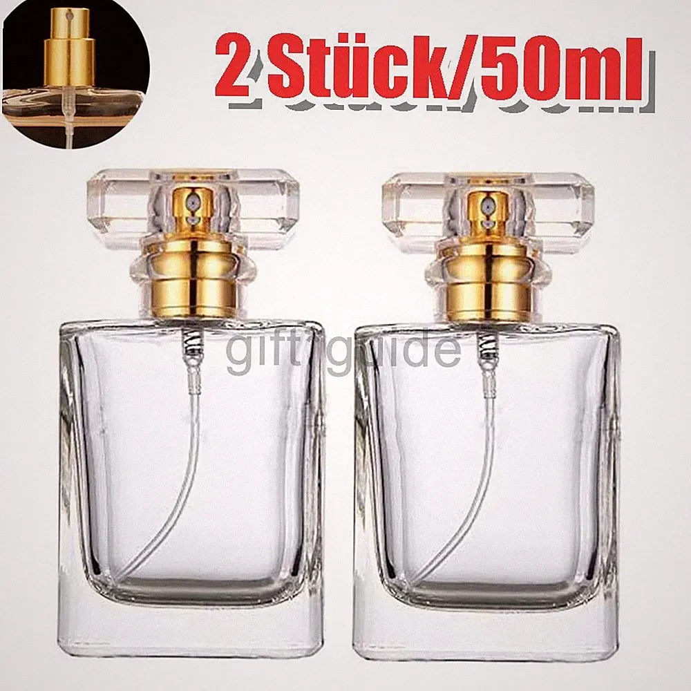 2 Stk. 50ml Reise Zerstäuber Sprühflasche Nachfüllbare Flasche Parfümflasche