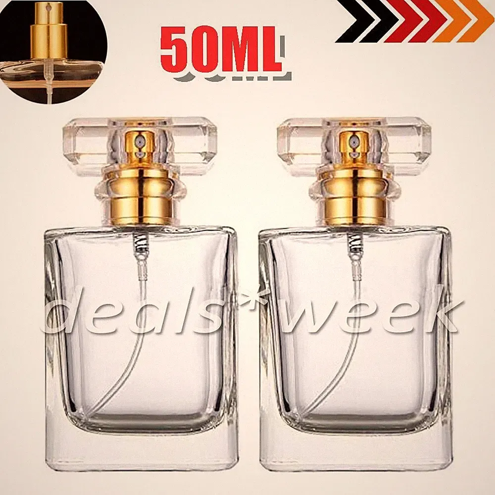 2 Stk Reise Zerstäuber Sprühflasche Nachfüllbare Flasche Parfümflasche 50ML