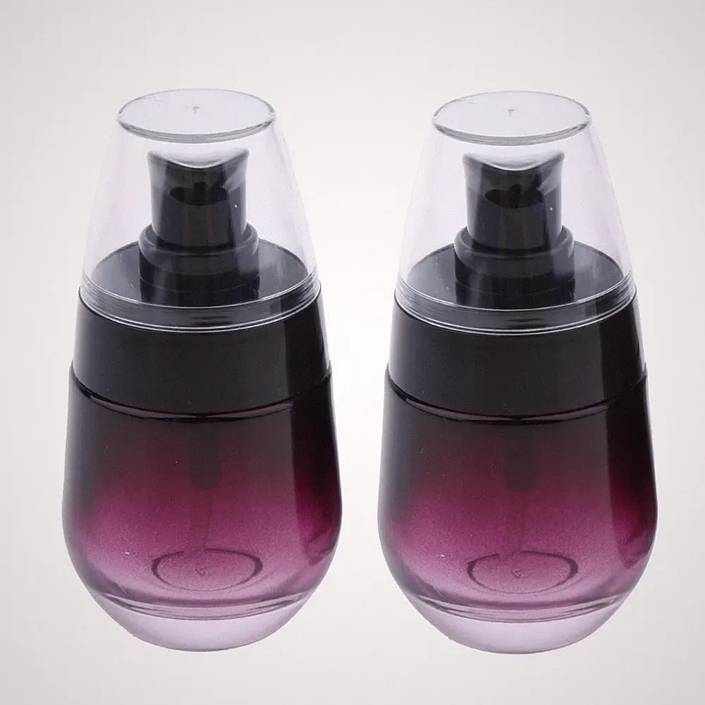 2 Stück 30 ml Glas Parfüm Flasche Pumpsprüher Make-up Fläschchen