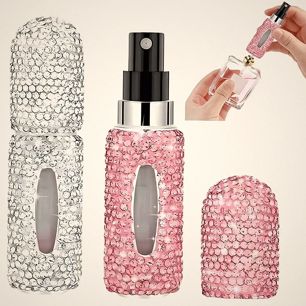2 Stück 5ml Diamant Parfümzerstäuber, Kleine Parfüm Abfüller, Parfümzerstäube...