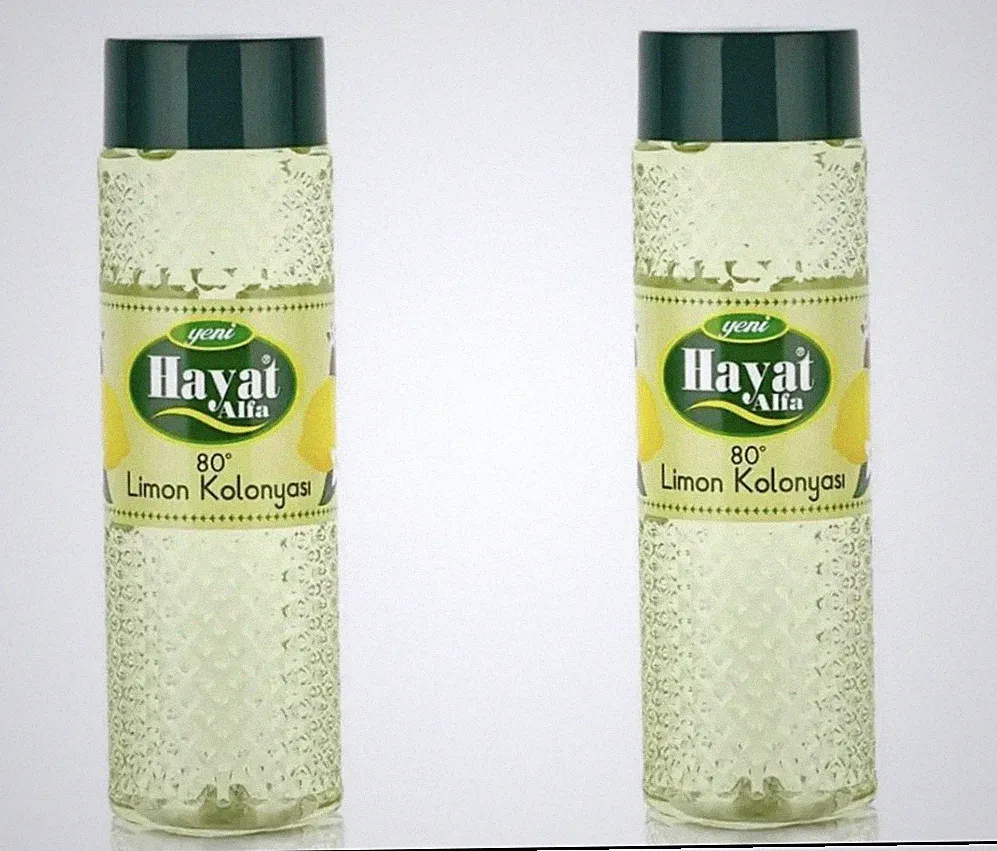 2 Stück limon 80% Alkohol 400ml Hayat Alfa Kölnisch Wasser Eau de Cologne