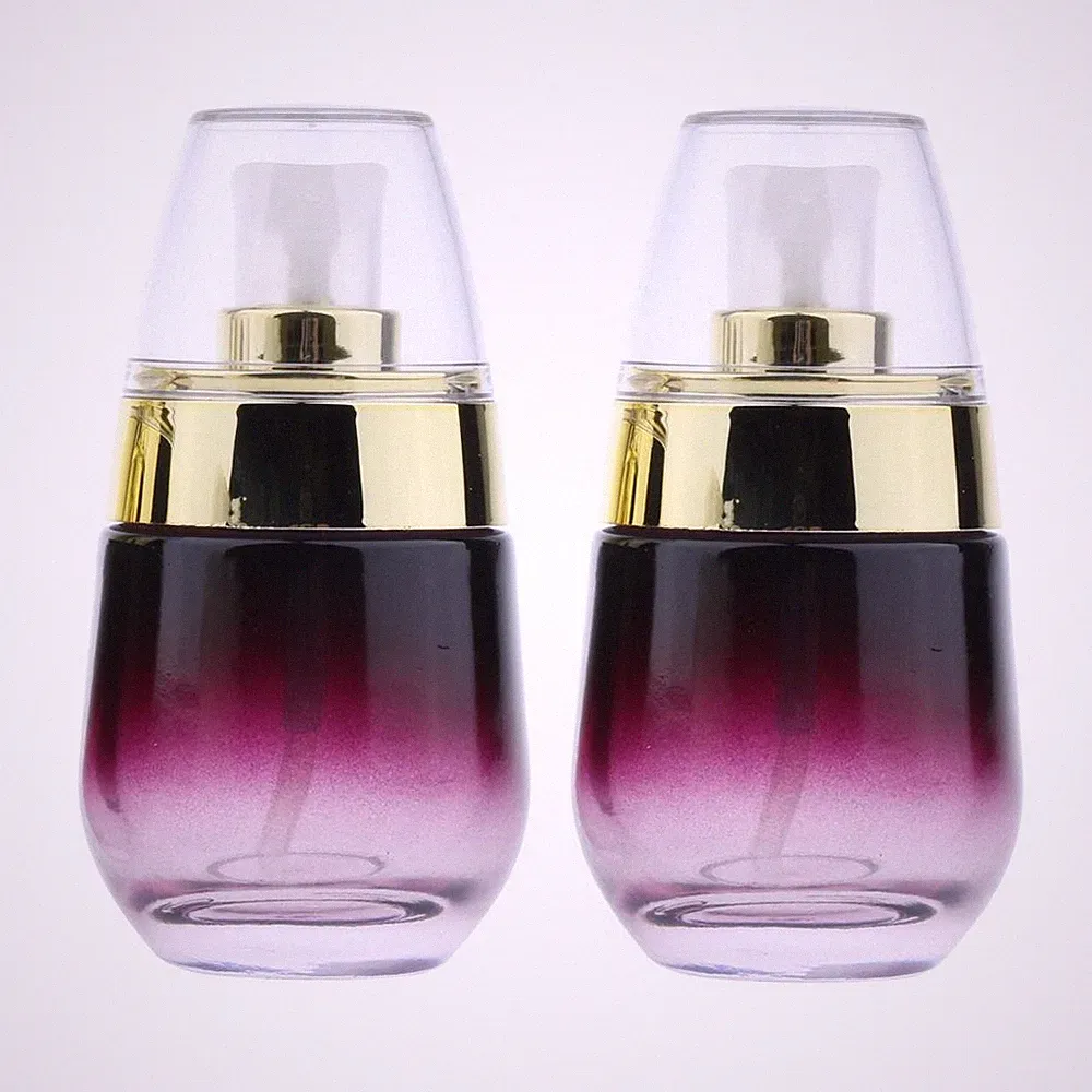 2 Stücke 30 ML Glas Parfüm Flasche Pump Sprayer Makeup Vials