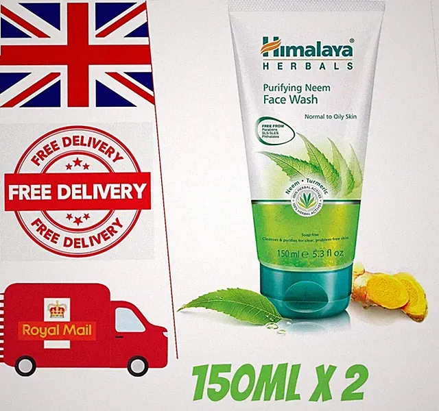 2 x 150 ml Himalaya Herbal Healthcare Purifying Neem Face Wash