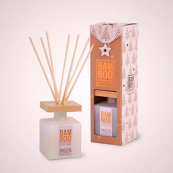 2 x 70ml FROZEN WOODLAND WALK Heart & Home Bambus Schilf Diffusor Sets mattiert