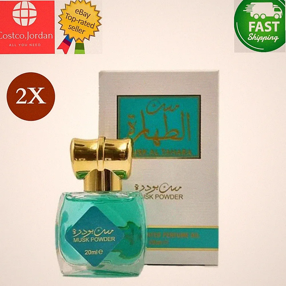 2 X AlAQEEQ Moschus Pulver AL Tahara Konzentriertes Parfümöl 20ml ⭐SCHNELLER...