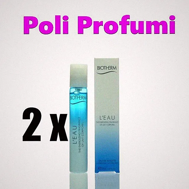 2 x Biotherm L'Eau Eau de Toilette Spray 20 ml