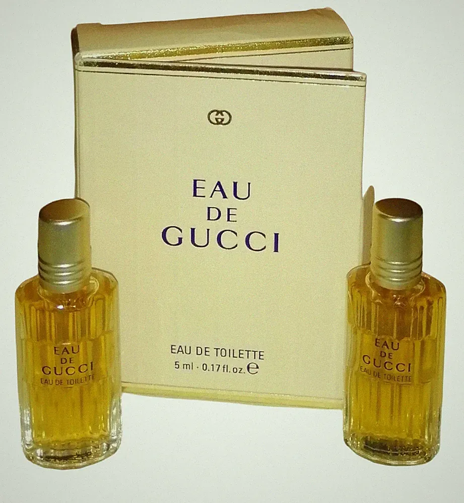 2 x Eau de Gucci ~ Eau de Toilette ~ 5ml ~ Parfum Miniaturen ~ Vintage 90's
