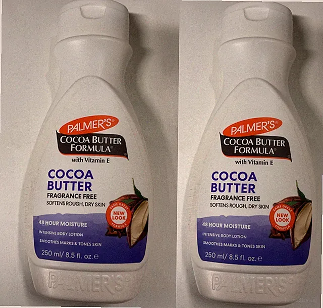 2 x Palmers Cocoa Butter Formula No Fragrance Free Bodylotion Vitamin E 250ml.