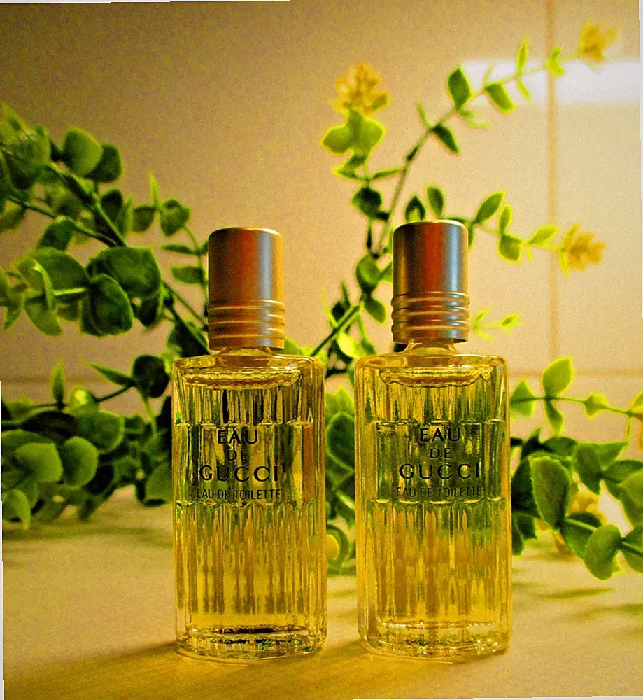 2 X PARFUM MINIATUR EAU DE GUCCI JE 5 ML EAU DE TOILETTE -SELTEN GEWORDENER DUFT