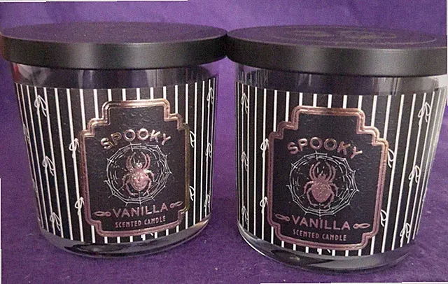 2 x Scents of Salem Halloween Doppeldocht Duftkerze je 350g - Vanilleduft
