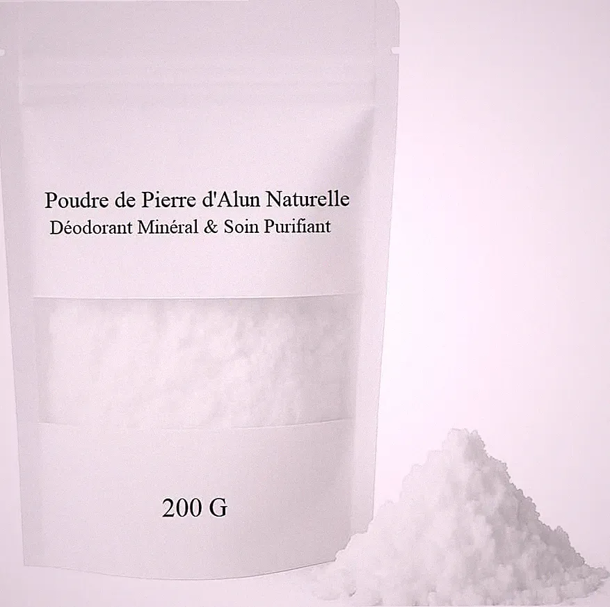 200g Reines Alaunstein Pulver - Natürliches Deodorant, Anti-Geruch, Aftershave