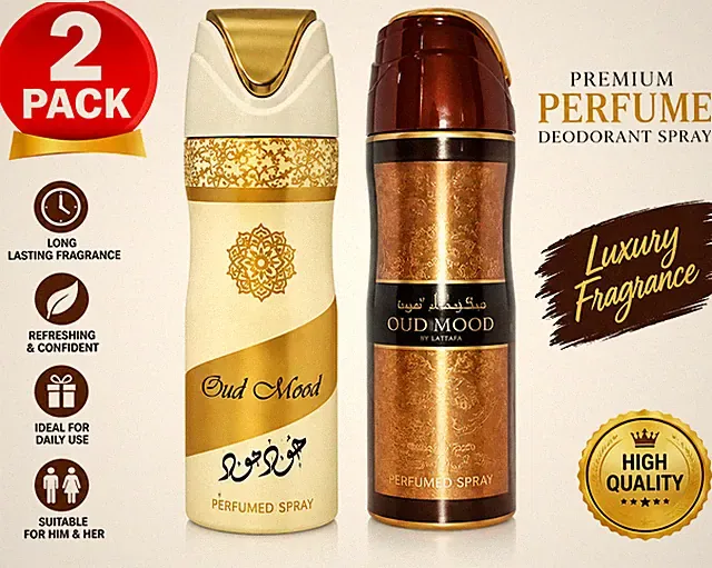 200ml Iconic Oud Parfum Deodorant | Luxuriöser Unisex Duft aus Dubai