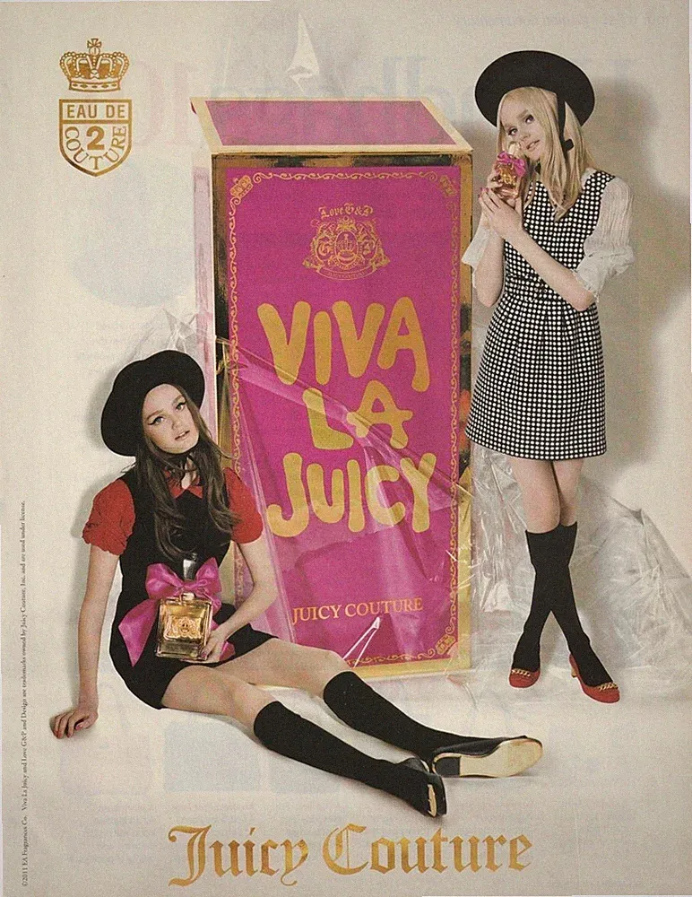 2011 Magazin WERBUNG Druckseite JUICY COUTURE VIVA LA JUICY PARFUM ANZEIGE