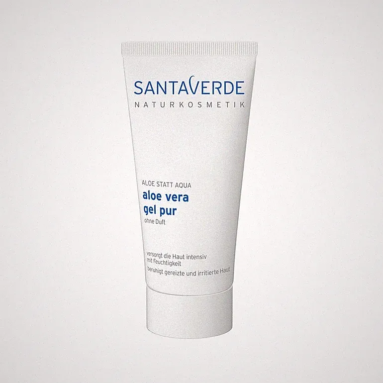 (219,00€/L) 50ml Santaverde BIO ALOE VERA GEL PUR ohne Duft vegan Naturkosmetik