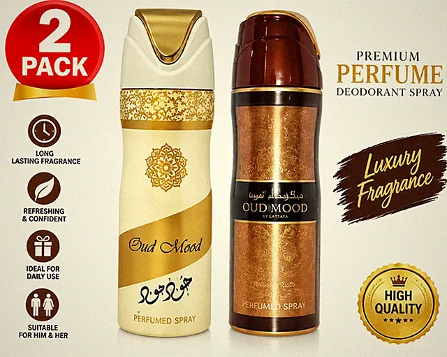 2er Pack Iconic Oud 200ml Deodorant anspruchsvoller arabischer Duft