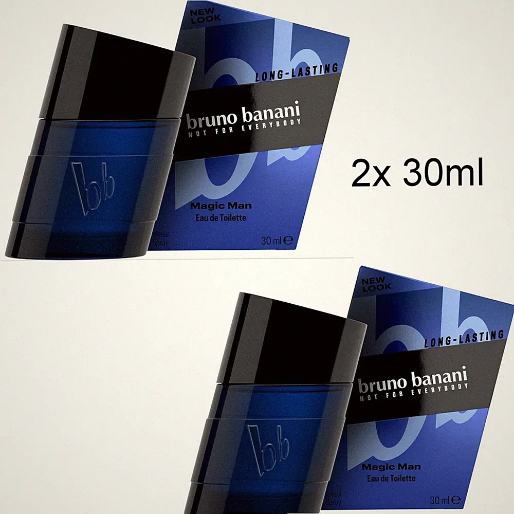2x 30ml Bruno Banani Magic Man EdT Eau De Toilette Neu