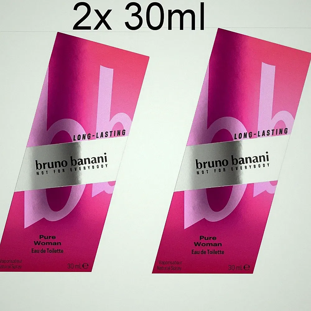 2x Bruno Banani Pure Woman Eau de Toilette, 2x 30 ml - NEU