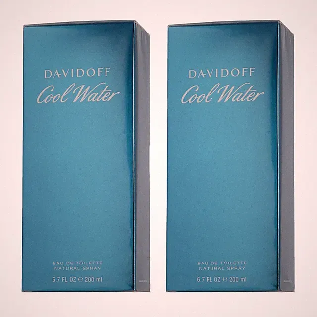 2x Davidoff Cool Water EDT 200ml