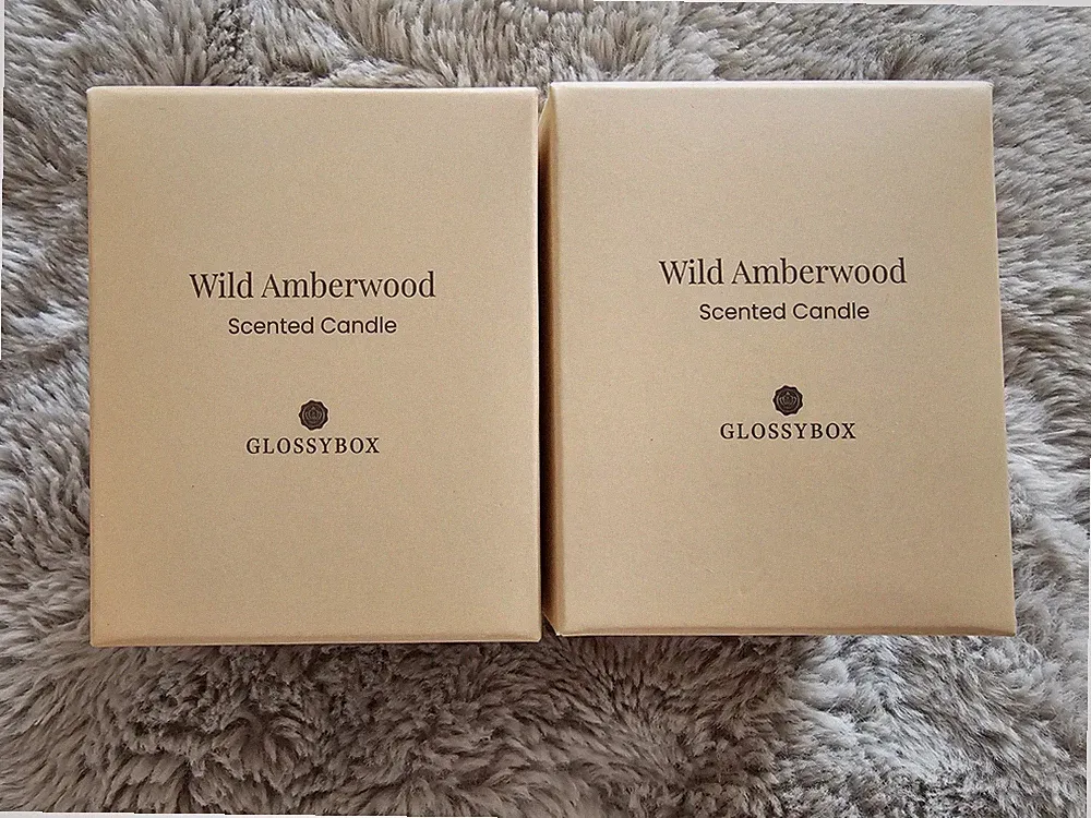 2x Glossybox Wild Amberwood Duftkerze je 100g Neu & Originalverpackt Winterduft