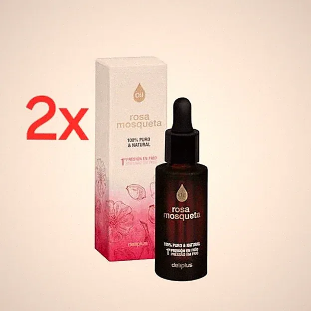 2x HAGEBUTTENÖL 100% REIN & NATÜRLICH KALTGEPRESST 30 ml - DELIPLUS