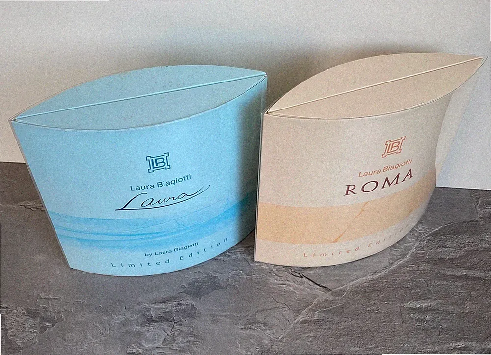 2x Laura Biagiotti - EDP "SET" - "ROMA" 4x 5ml + "LAURA" 4x 5ml Geschenksets OVP