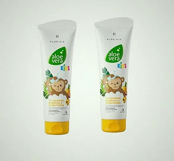 2x LR Aloe Vera Kids 3in1 Duschgel Shampoo Spülung 20328-1 Kid Kinderduschgel lr