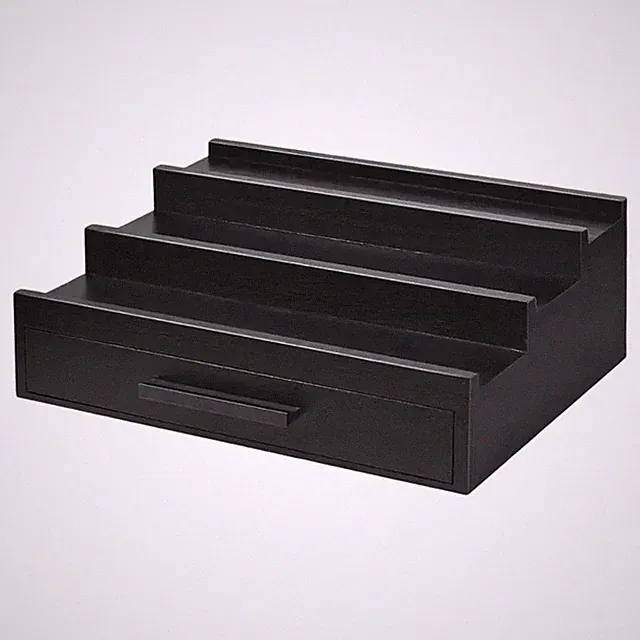 2X(Parfüm Organizer Tablett Duftregal dreilagig Parfümhalter3959