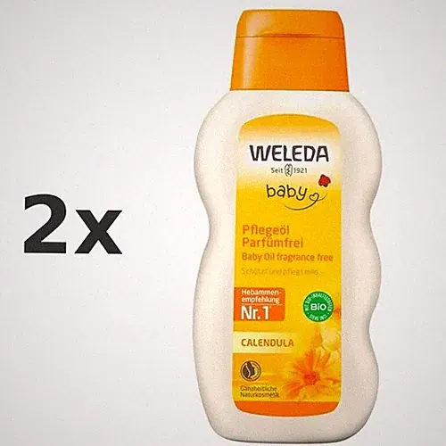 2x Weleda Calendula Pflegeöl parfümfrei 200 ml - PZN 4417027