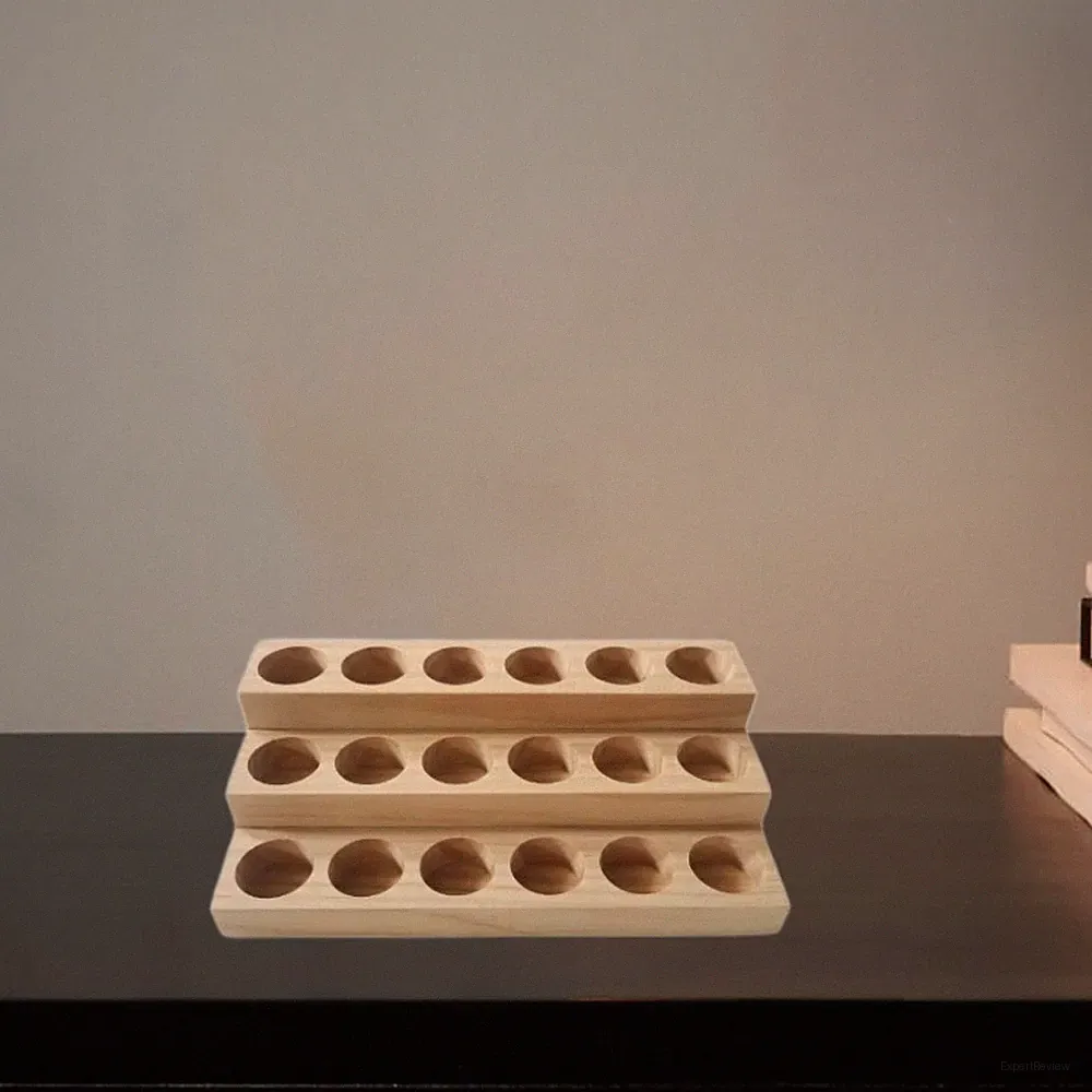 3 Ebenen Tisch Parfüm Holz Ätherische Öle Aufbewahrungsbox für Geschäft Studio Zuhause
