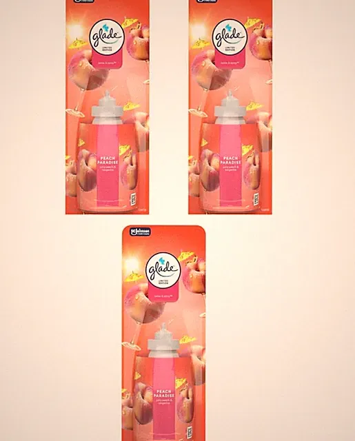 3 x Glade Sense And Spray Refill Limited Edition Duft - Peach Paradise