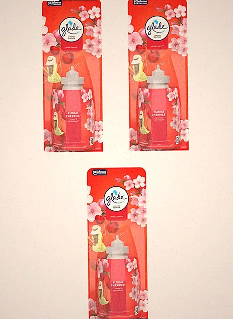 3 x Glade Sense & Spray Refill Limited Edition Duft - Floral Cherries
