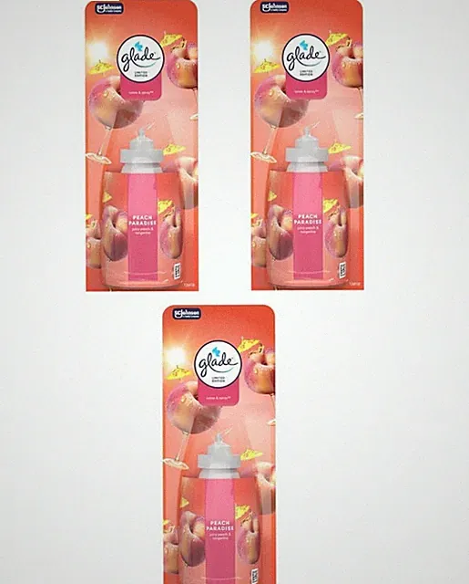 3 x Glade Sense & Spray Refill Limited Edition Duft - Peach Paradise