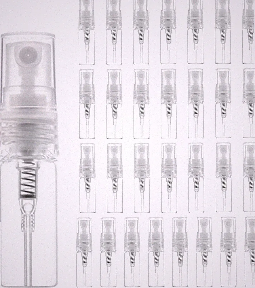 30 Stück 3ml Mini Parfumzerstäuber Sprühflaschen, Leer Zerstäuber Pump Spr