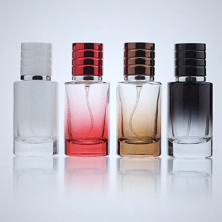 30ml Leer Glas Parfüm Flakon Farbverlauf Zylinder Flakon 4er Set