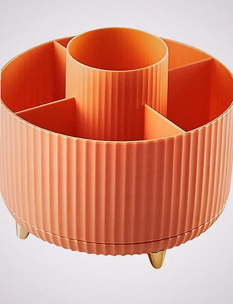 360° drehbarer Make-up Organizer Koffer Kosmetik Aufbewahrungsbox Parfüm Display Ständer