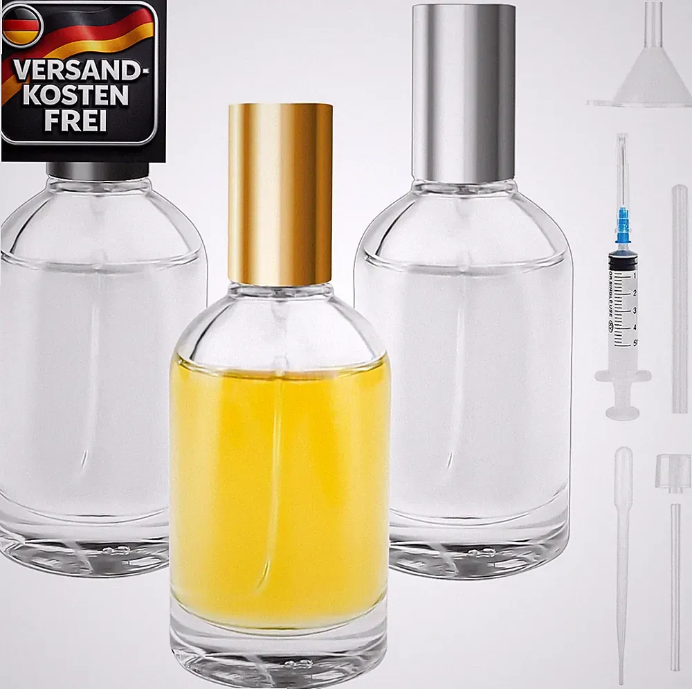 3er Set 50ml Parfümzerstäuber Reiseflaschen zum Befüllen und Abfüllen