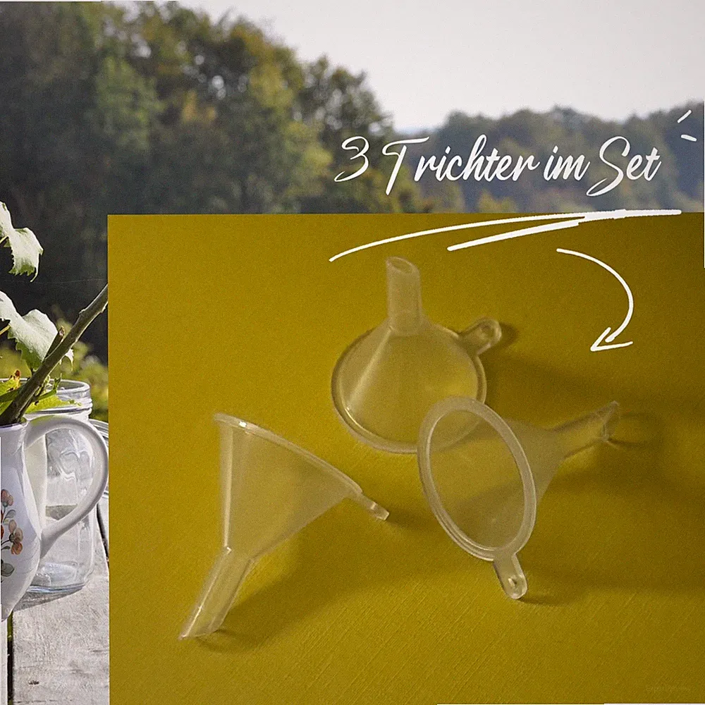 3er Set mini Trichter für Farbe Parfum Aroma Lebensmittel Pulver NT24x7Products