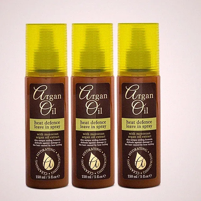 3x Arganöl Hitzeabwehr Leave In Spray 150ml mit marokkanischem Öl Haarschutz